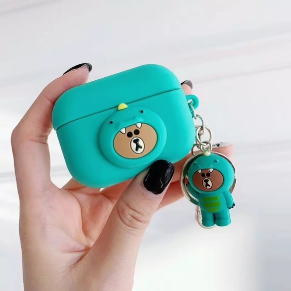 Cartoon Pig 🐷 For AirPods Pro Case - Picture 2 of 2